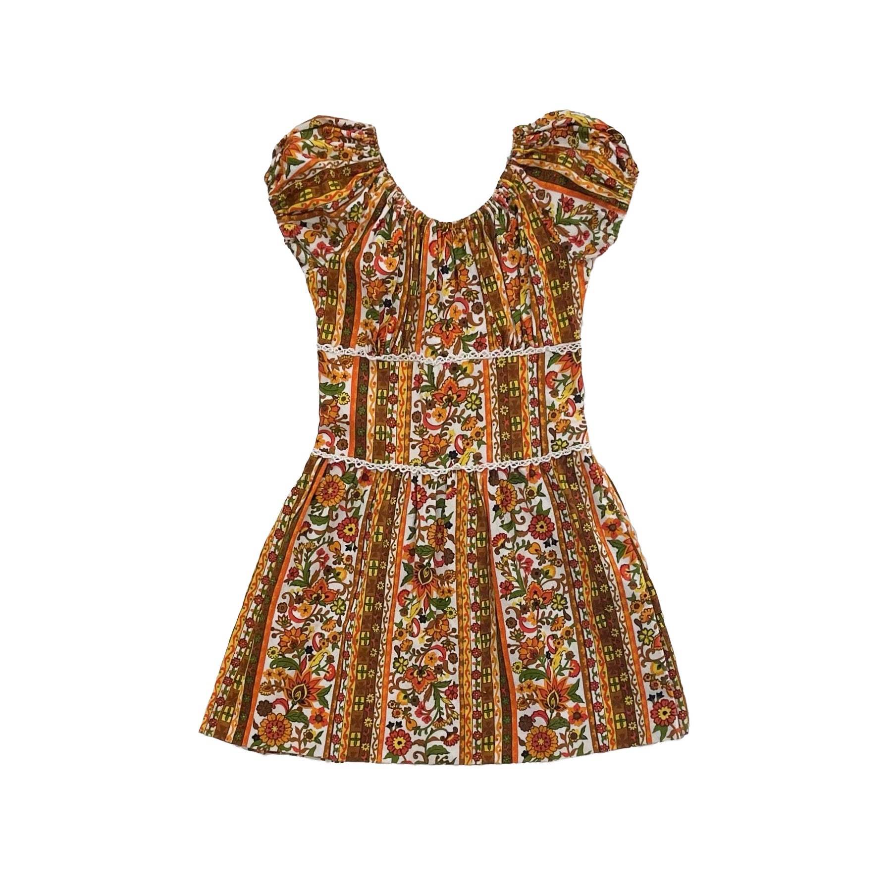 CARAMEL】GINGER DRESS vintage floral 6y Zimmermann - Ginger Cream